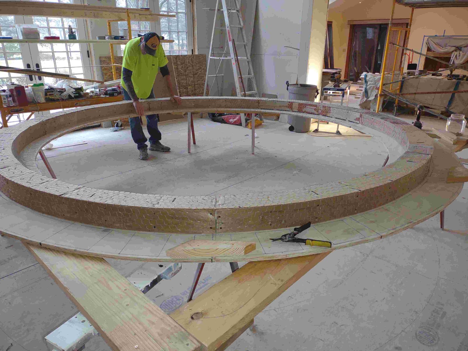 Jim Peppers, owner-operator of Peppers Structural, on a Northwest Ohio jobsite