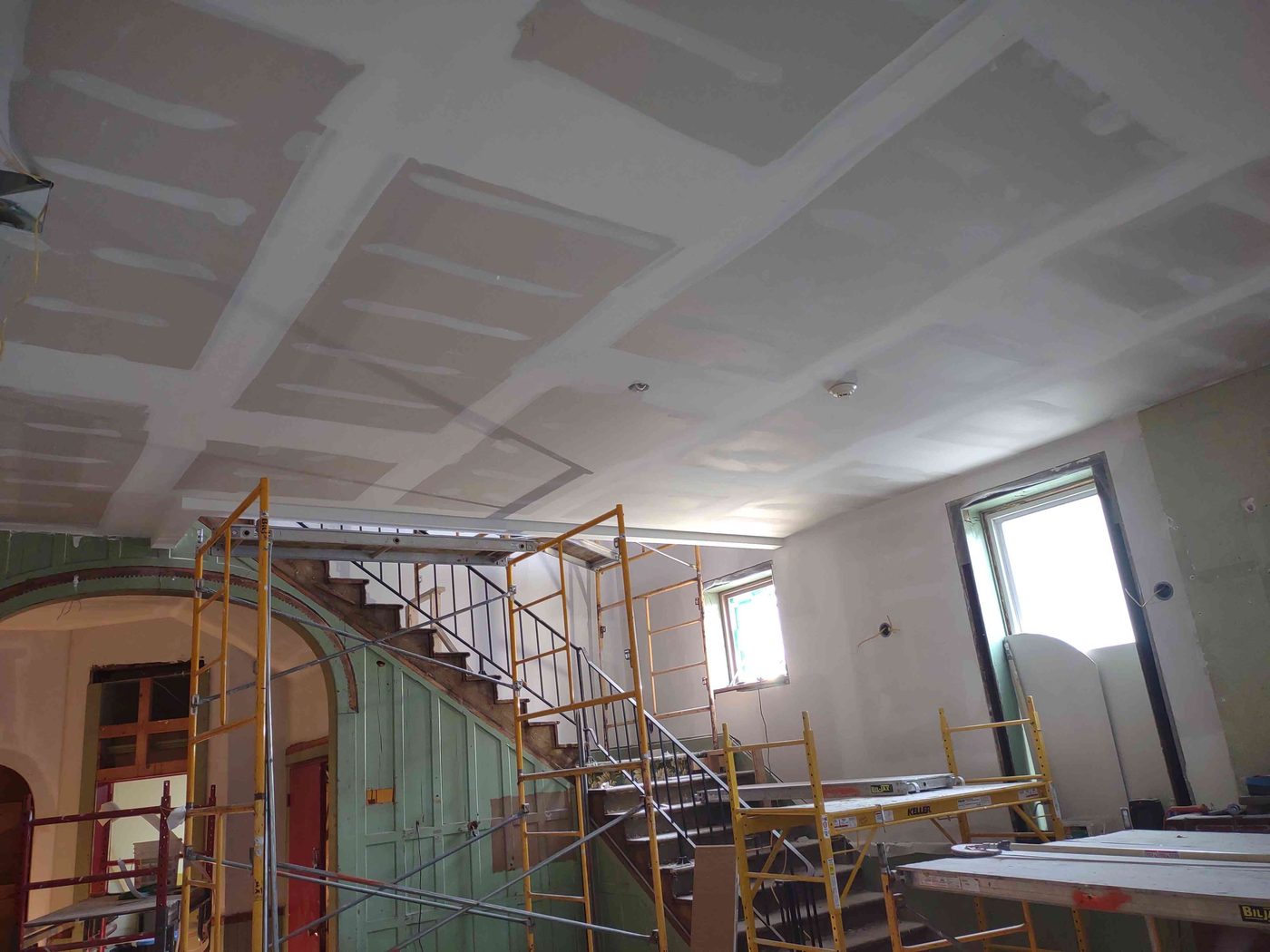 Ceiling drywall — Peppers Structural project