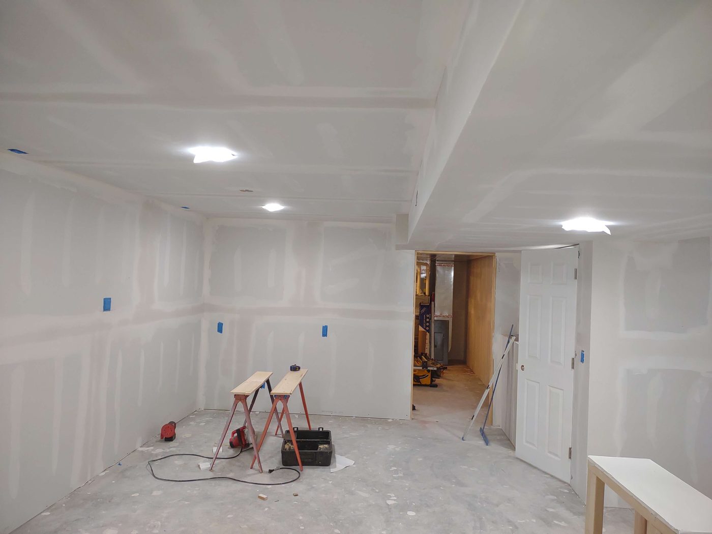 Finished basement — Peppers Structural project